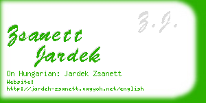 zsanett jardek business card